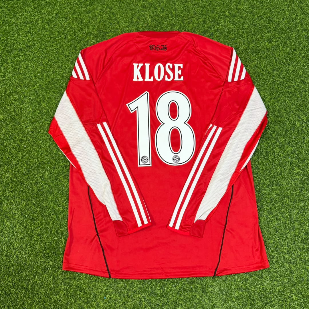 Miroslav Klose FC Bayern Munich 2010/11 Red Retro Trikot Jersey Trikot Soccer Shirt