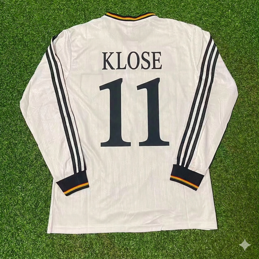 Miroslav Klose #11 Germany Long Sleeve Retro Football Jersey Kit