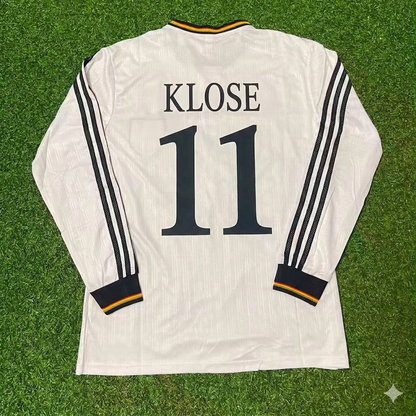 Miroslav Klose #11 Germany Long Sleeve Retro Football Jersey Kit
