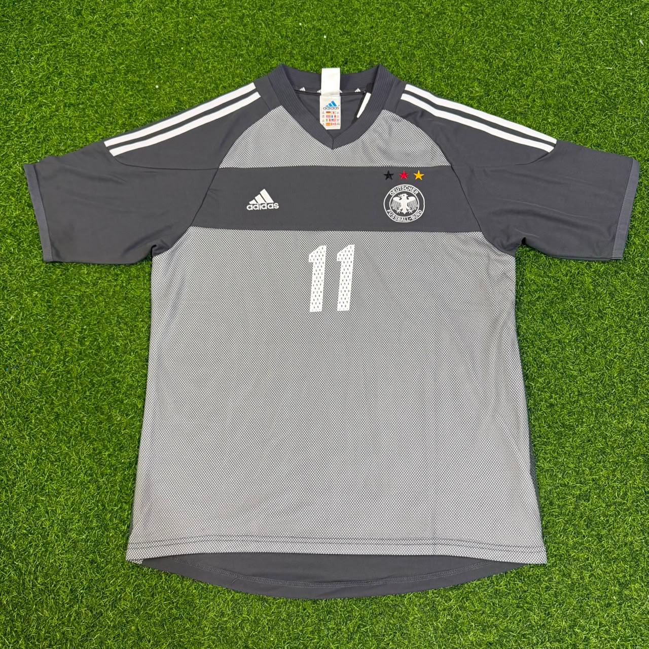 Miroslav Klose Germany 2002 World Cup Gray Special Retro Football Jersey