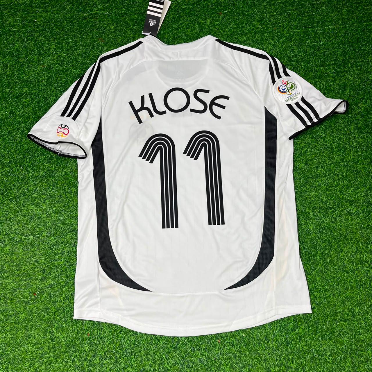Miroslav Klose Deutschland WM 2006 Weißes Retro-Fußballtrikot Trikot Maillot Soccer Shirt