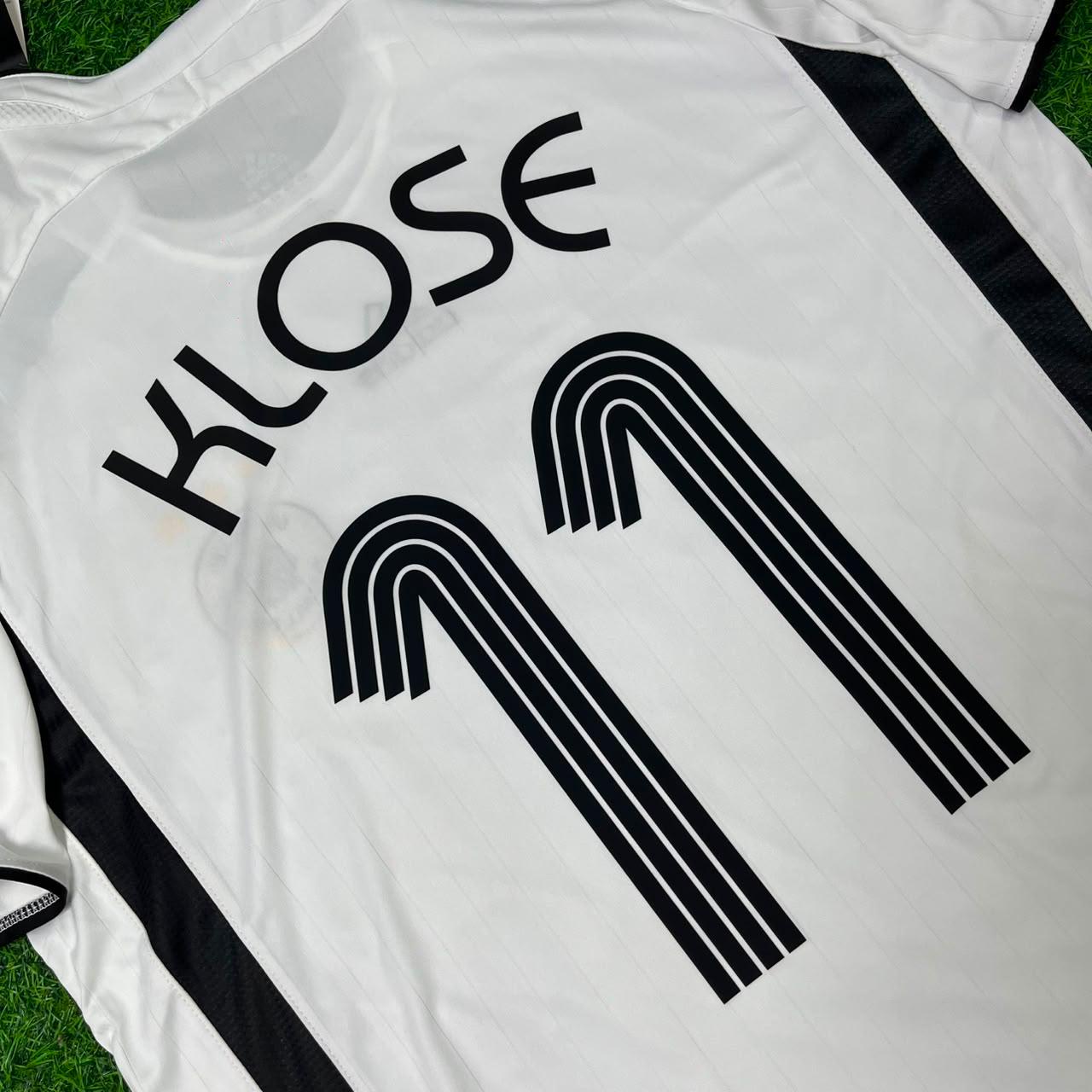 Miroslav Klose Deutschland WM 2006 Weißes Retro-Fußballtrikot Trikot Maillot Soccer Shirt