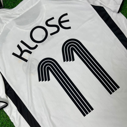 Miroslav Klose Deutschland WM 2006 Weißes Retro-Fußballtrikot Trikot Maillot Soccer Shirt