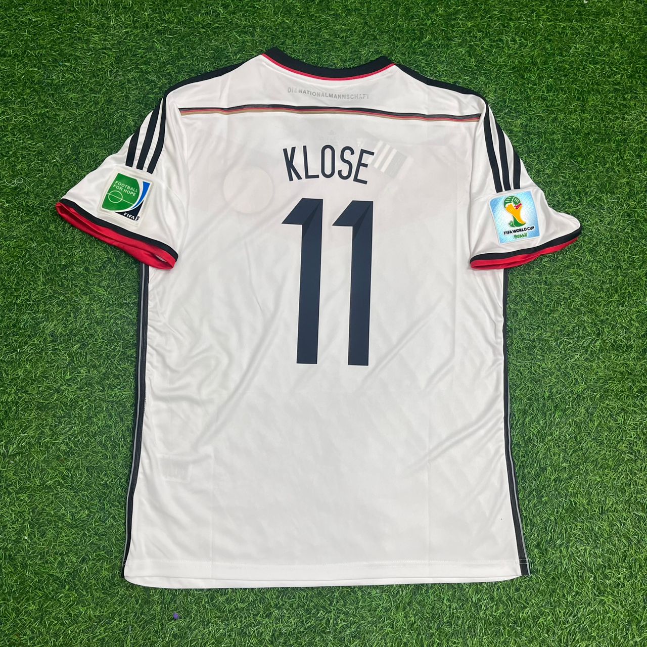 Miroslav Klose Germany 2014 World Cup White Retro Football Jersey Kit