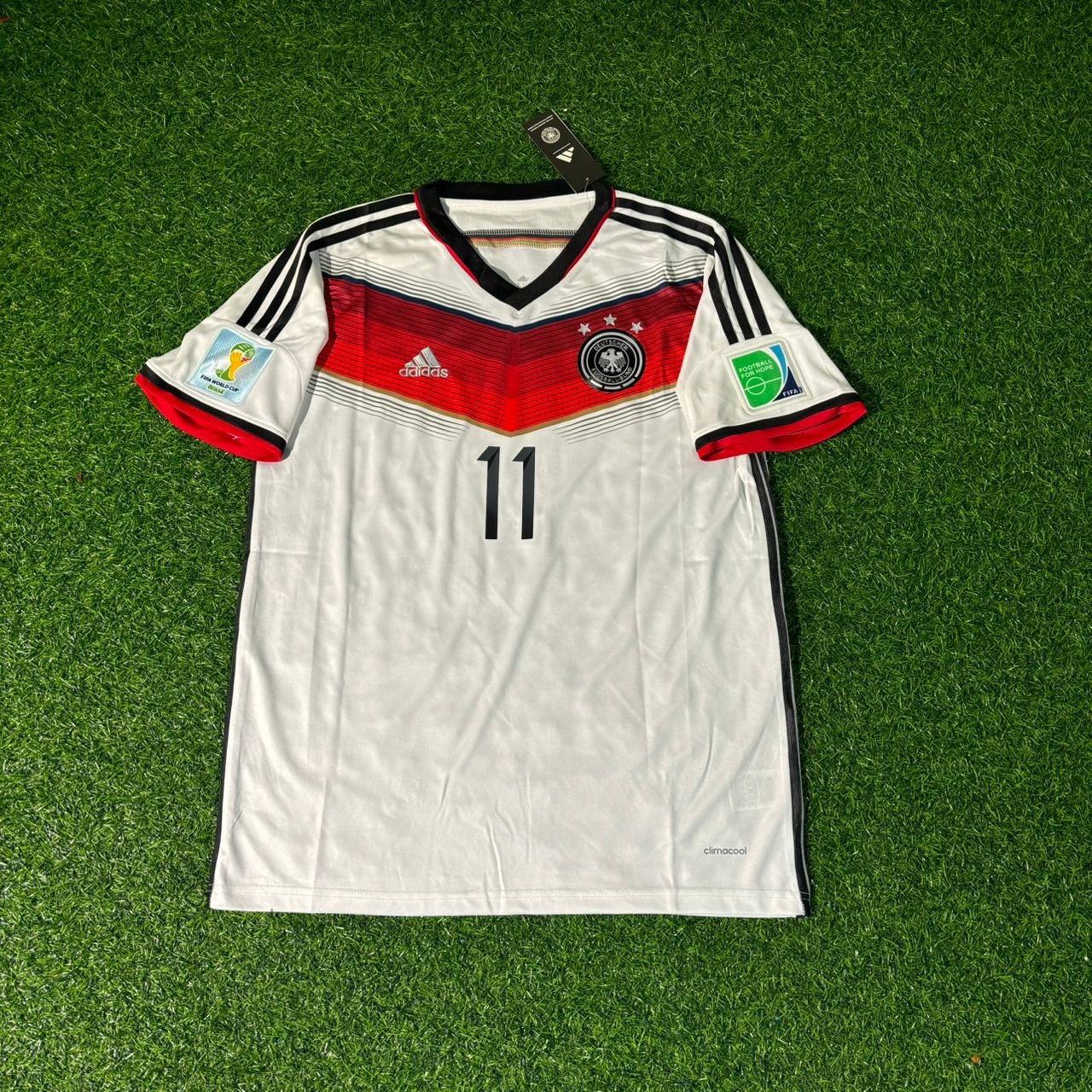 Miroslav Klose Germany 2014 World Cup White Retro Football Jersey Kit