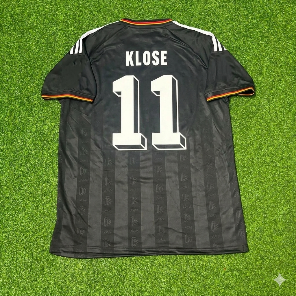 Miroslav Klose 11# Germany Black Retro Vintage Football Jersey