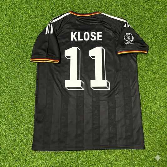 Miroslav Klose Germany 2002 World Cup Black Special Retro Football Jersey