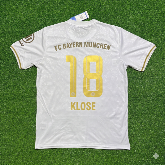 Miroslav Klose #18 FC Bayern München 125 Years Anniversary Special-Edition White Jersey
