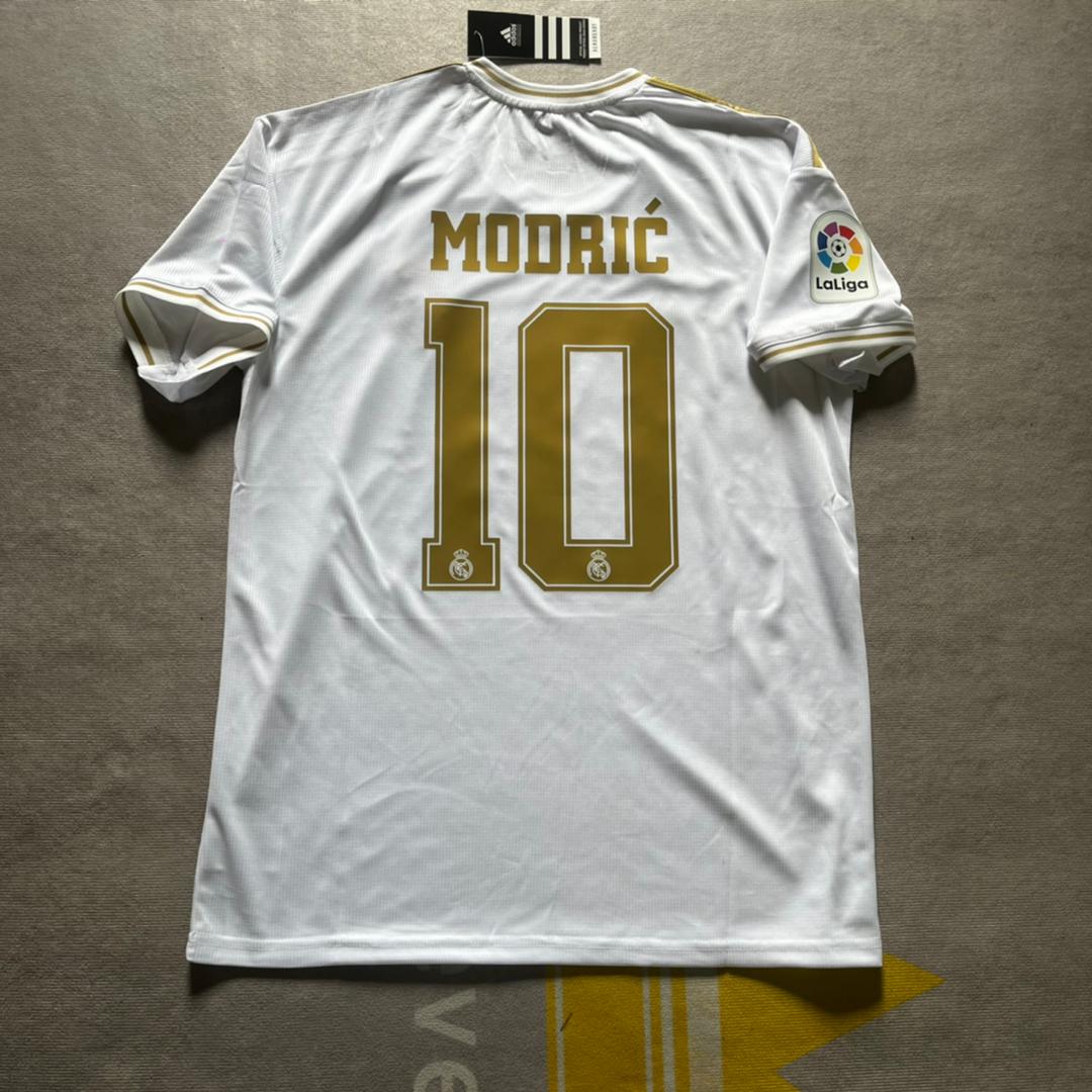 Luka Modric Real Madrid 2019 2020 Gold Retro Jersey