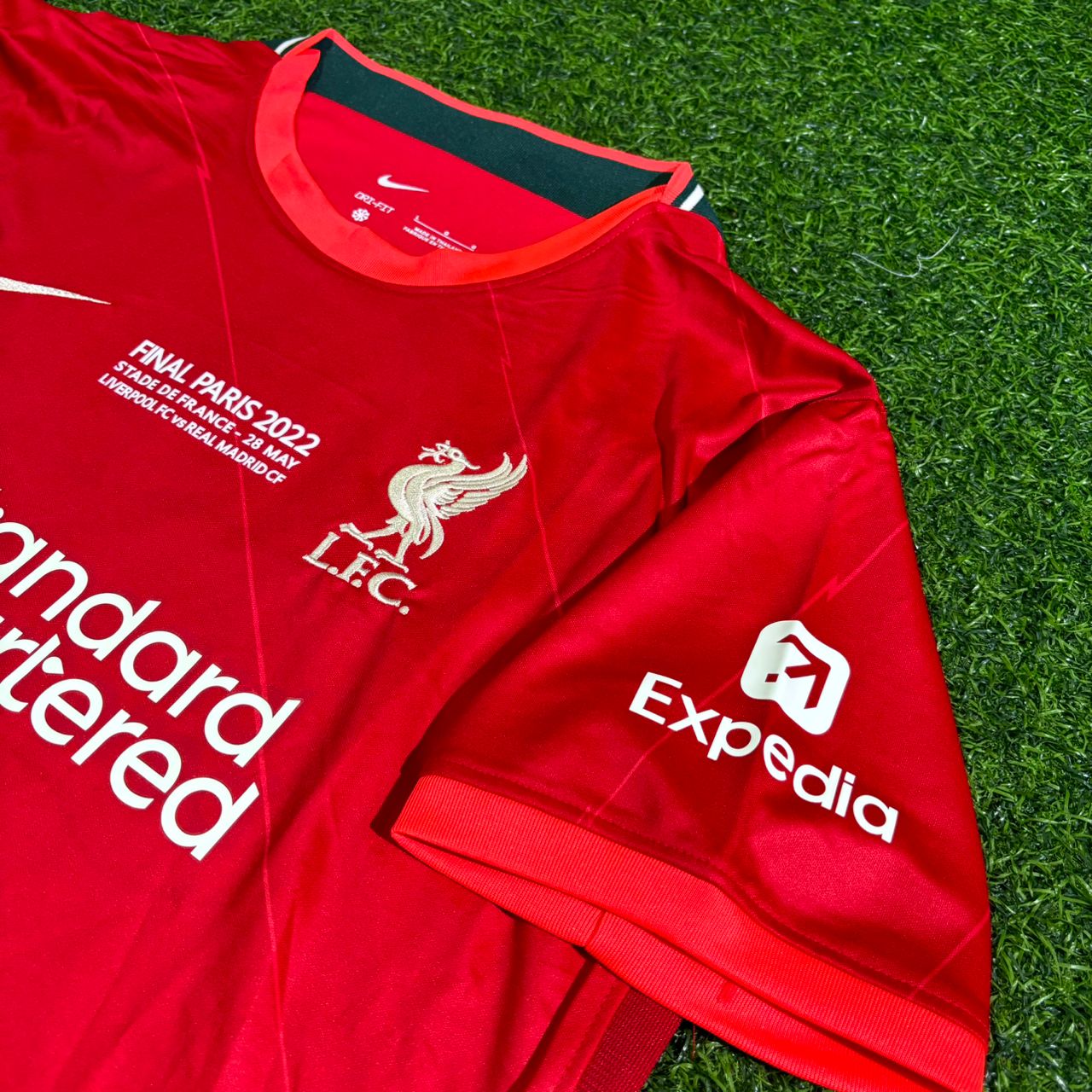 Mohamed Salah #11 Liverpool 2022 Champions League Final Home Retro Football Jersey