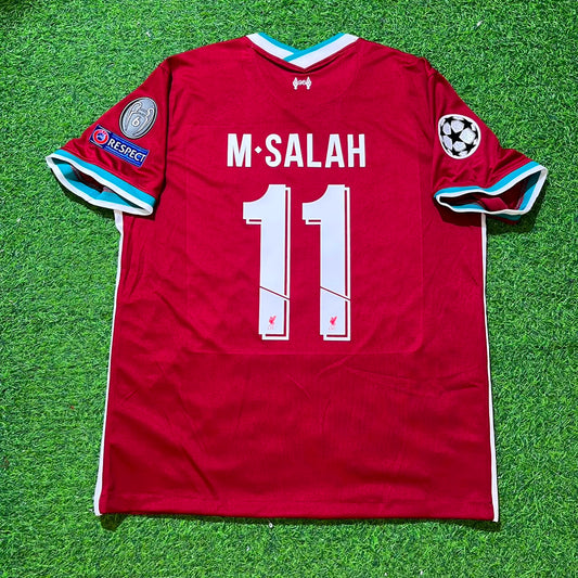 Mohamed Salah 11# Liverpool 2019 2020 Home Retro Football Jersey