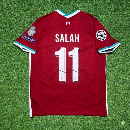Mohamed Salah 11# Liverpool 2019 2020 Home Retro Football Jersey