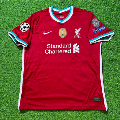 Mohamed Salah 11# Liverpool 2019 2020 Home Retro Football Jersey