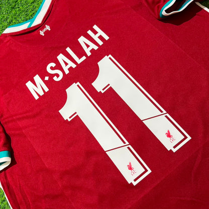 Mohamed Salah 11# Liverpool 2019 2020 Home Retro Football Jersey