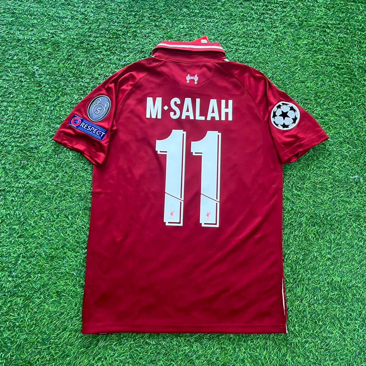 Mohamed Salah Liverpool 2019 Champions League Final Retro Football Jersey Kit