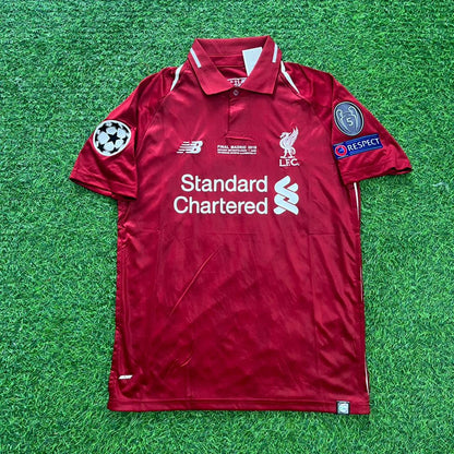 Mohamed Salah Liverpool 2019 Champions League Final Retro Football Jersey Kit