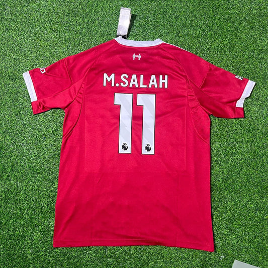 Mohamed Salah Liverpool 2025/26 Home Football Jersey Kit