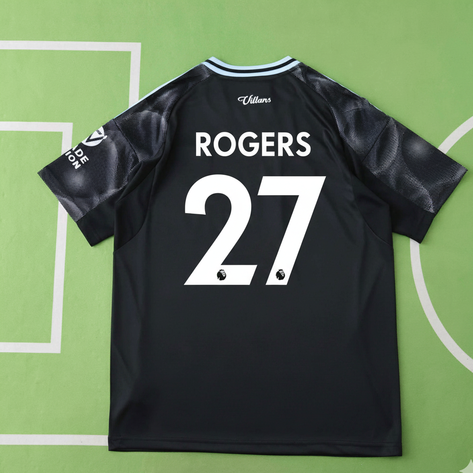 Morgan Rogers 27- Aston Villa 2026 Away New season Jersey Trikot Maillot