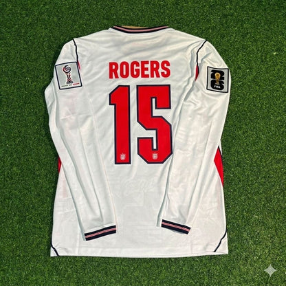 Morgan Rogers #15 England 2026 WM Heimtrikot Weiß Langarm