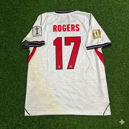 Morgan Rogers #17 England 2026 World Cup Home White Football Jersey
