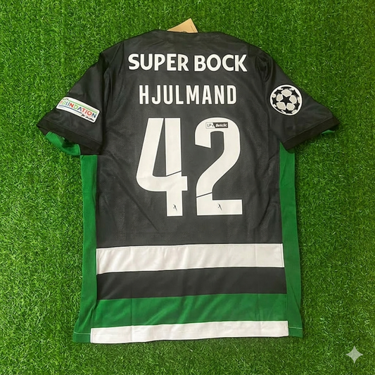 Morten Hjulmand 42- Sporting Lisbon Home Green Jersey