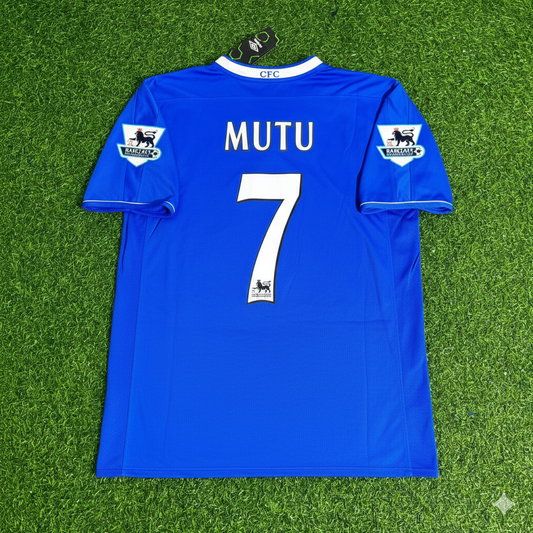 Adrian Mutu Chelsea 2003 2005 Season Home Navy Blue Retro Jersey Trikot Soccer Shirt