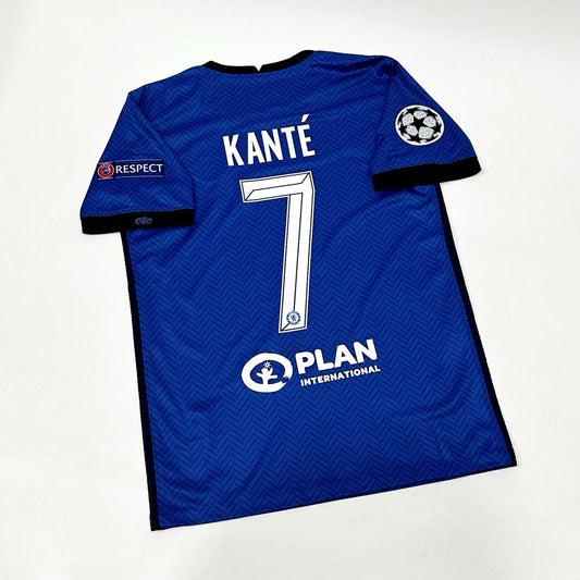 N'Golo Kante Chelsea 2021 Champions League Final Porto Blue Retro Kit Jersey Trikot Maglia