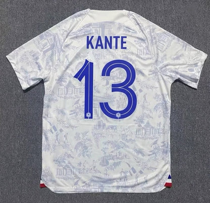 N’golo Kante #13 France 2022 World Cup Away Retro Jersey Maillot Trikot Soccer Shirt