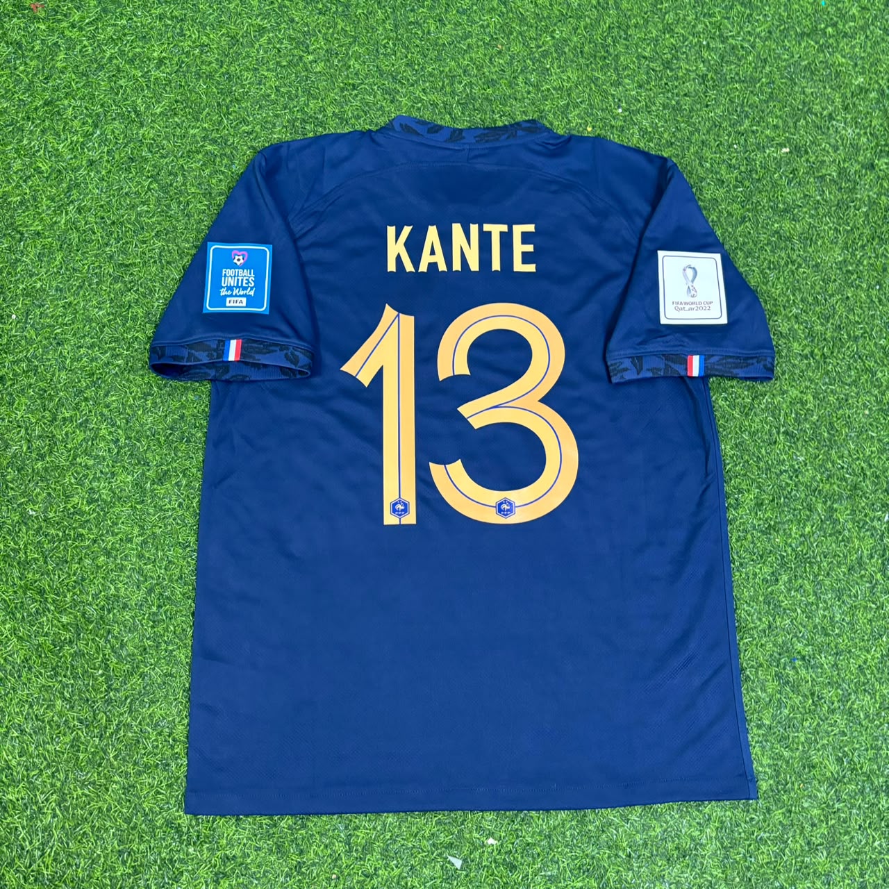 N'Golo Kante France 2022 World Cup Final Retro Jersey Maillot Trikot Soccer Shirt
