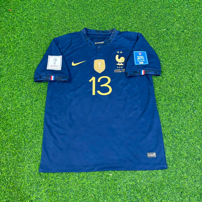 N'Golo Kante France 2022 World Cup Final Retro Jersey Maillot Trikot Soccer Shirt
