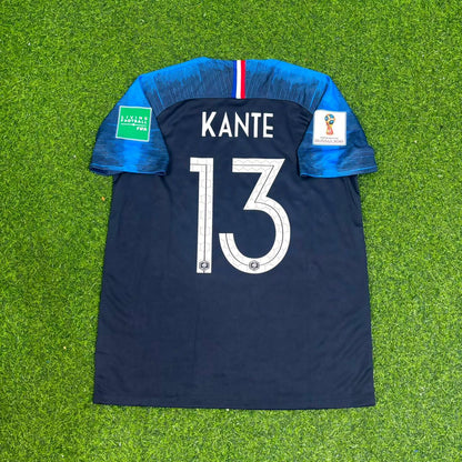 N'Golo Kanté 13 France 2018 World Cup Final Retro Jersey Maillot Trikot Soccer Shirt