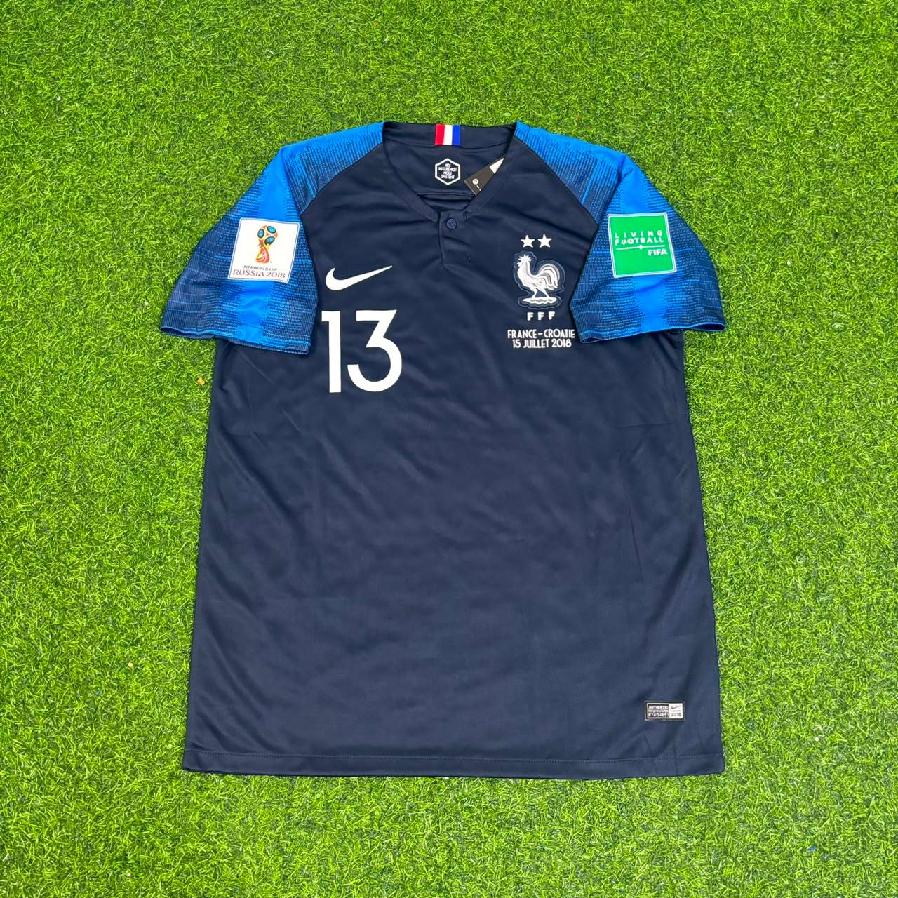 N'Golo Kanté 13 France 2018 World Cup Final Retro Jersey Maillot Trikot Soccer Shirt