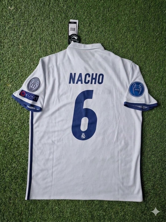 Nacho Fernandez 6- Madrid 2018 Retro Jersey Trikot Maillot Soccer Shirt