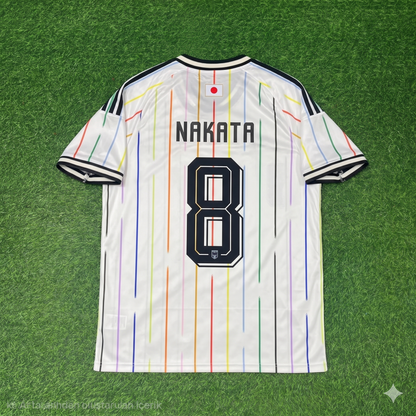 Hidetoshi Nakata Japan Away White Football Jersey Trikot Maillot