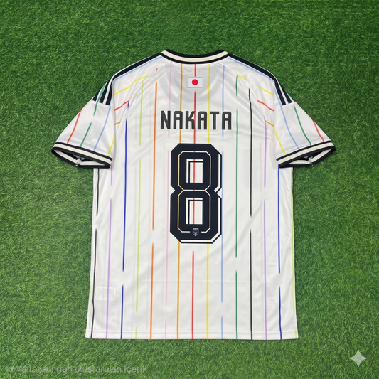 Hidetoshi Nakata Japan Away White Football Jersey Trikot Maillot