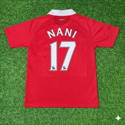 Luis Nani Manchester United 2010/2011 Retro Home Football Jersey