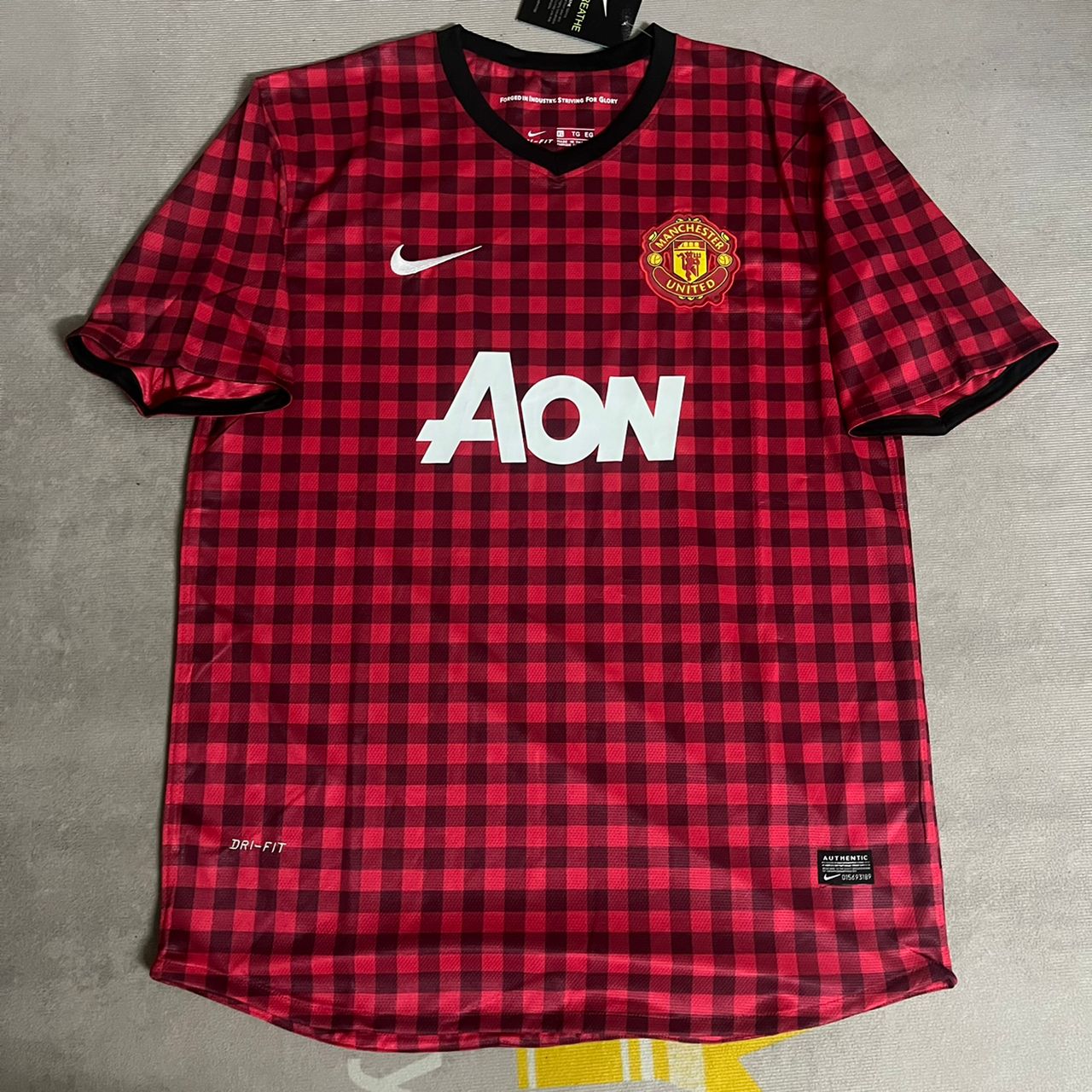 Manchester United 2012 2013 Season Red Retro Jersey Maillot Trikot Maglia