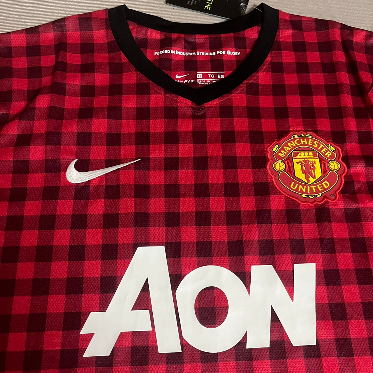 Manchester United 2012 2013 Season Red Retro Jersey Maillot Trikot Maglia