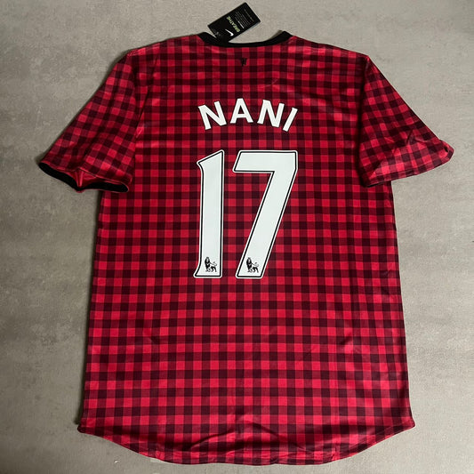 Luis Nani Manchester United 2012 2013 Season Red Retro Jersey Maillot Trikot