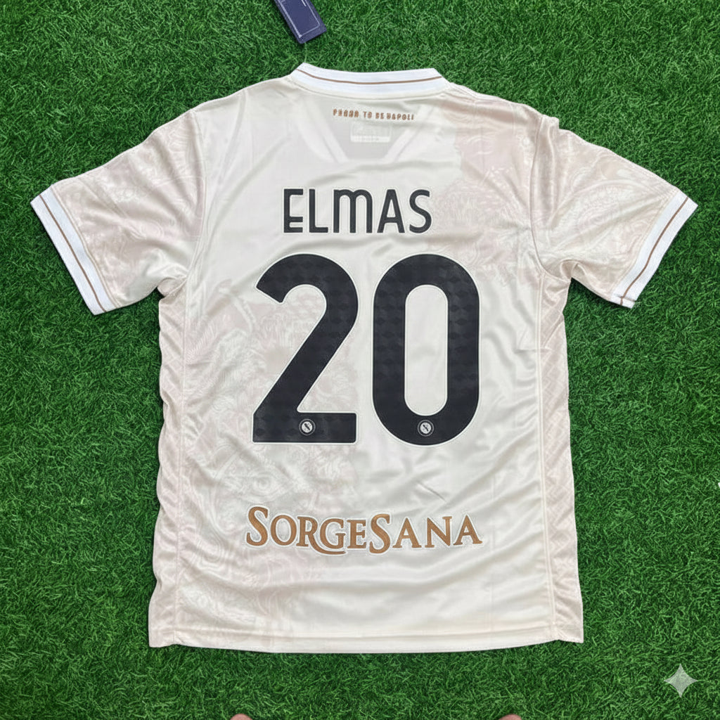 Eljif Elmas Napoli Neue Saison Trikot Trikot Maillot Fußball-Shirt