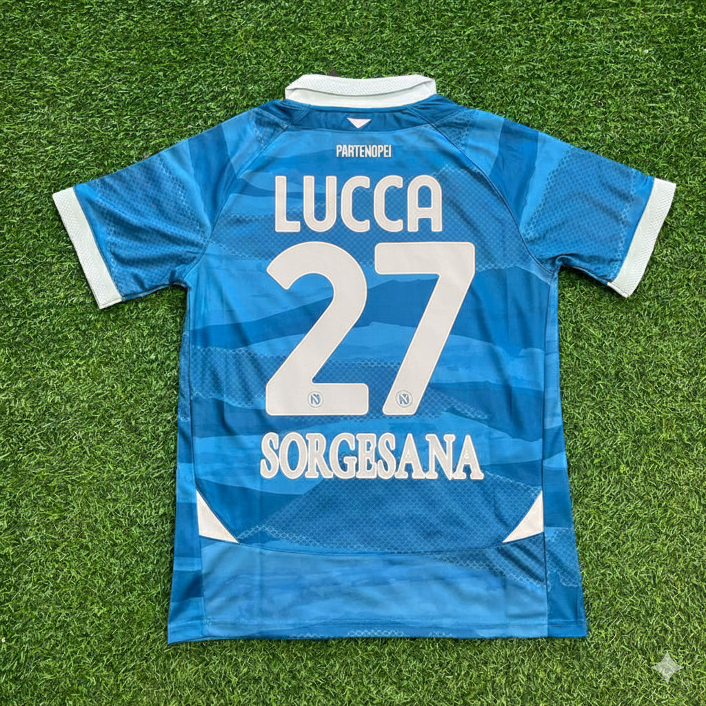 Lorenzo Lucca Napoli New Season Jersey Trikot Maillot Soccer Shirt
