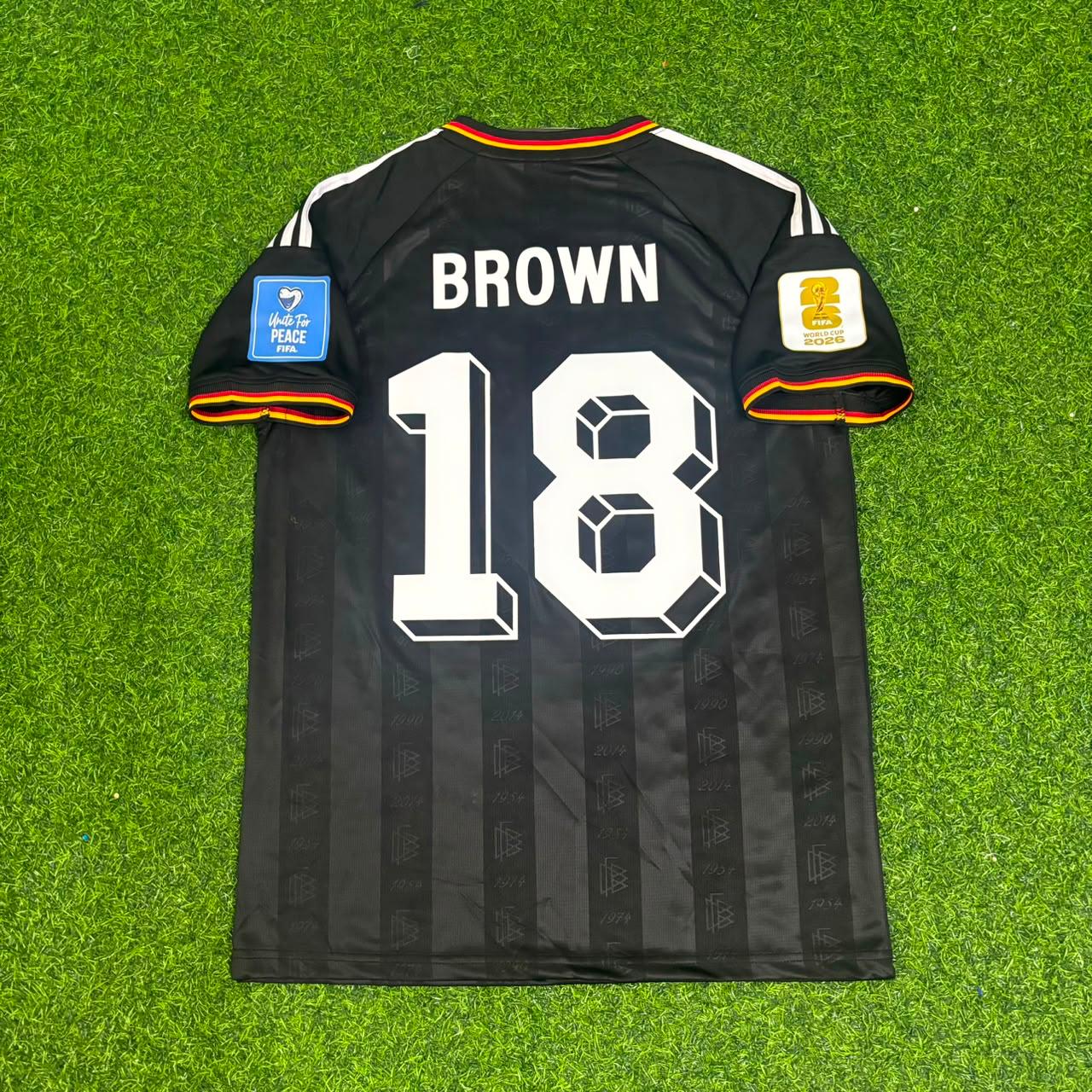 Nathaniel Brown #18 Germany 2026 World Cup Black Jersey Trikot Maillot