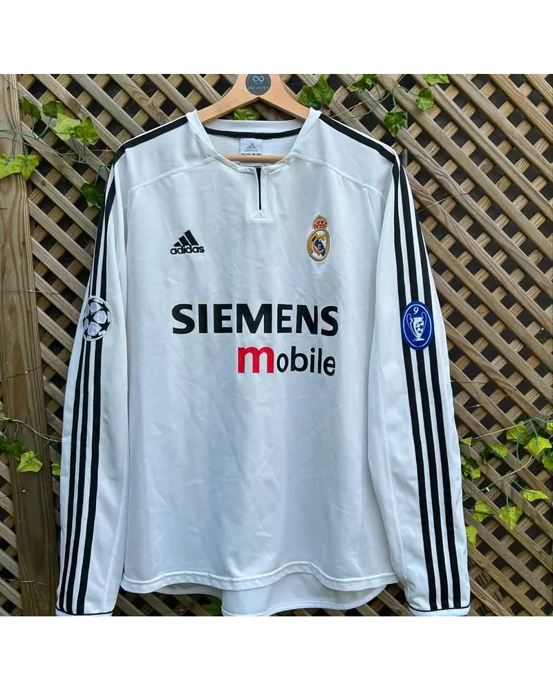 El Fenomeno Ronaldo Nazario Real Madrid 2003 2004 Long Sleeve Jersey Trikot