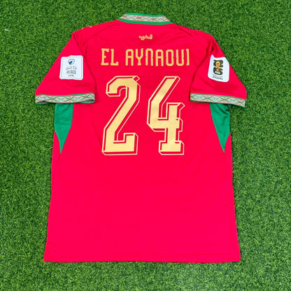 Neil El Aynaoui Morocco 2026 World Cup Home Red Football Jersey