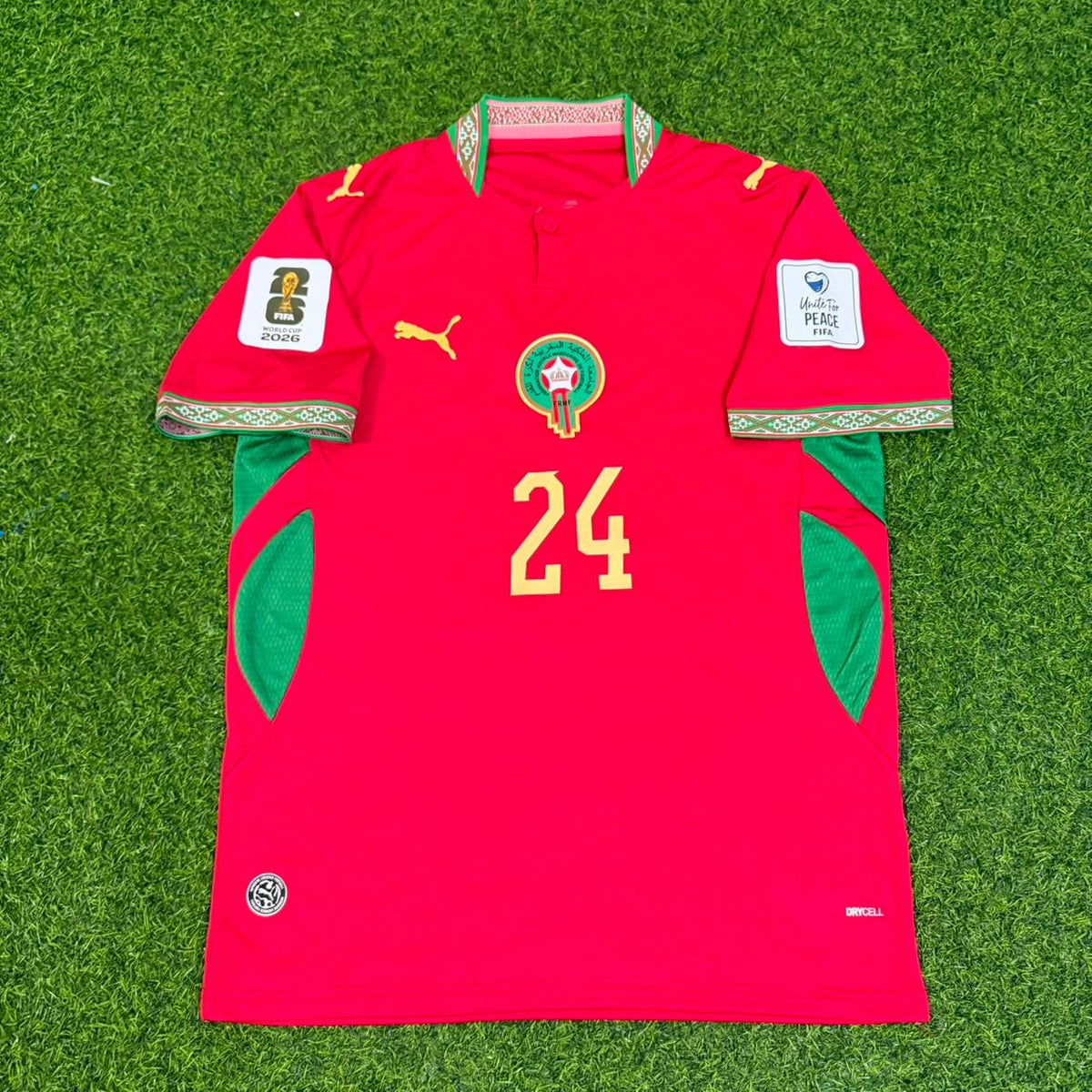 Neil El Aynaoui Morocco 2026 World Cup Home Red Football Jersey