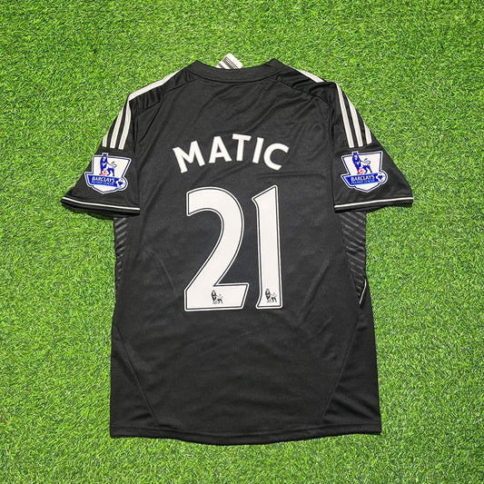 Nemanja Matic Chelsea 2013-14 Black Retro Football Jersey Kit