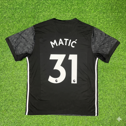Nemanja Matic Manchester United 2017-2018 Black Retro Football Jersey