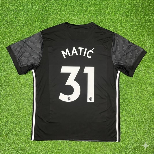 Nemanja Matic Manchester United 2017-2018 Black Retro Football Jersey