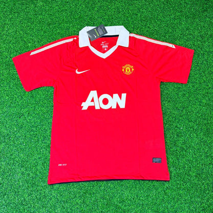 Nemanja Vidic Manchester United 2010/2011 Retro Home Football Jersey
