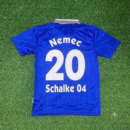 Jiri Nemec Schalke 04 Heim Retro Fußballtrikot